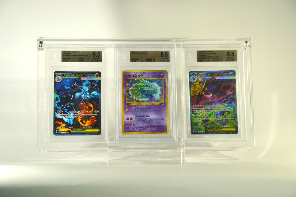 TRYNYTY | Display Premium per 3 Carte Gradate  BGS