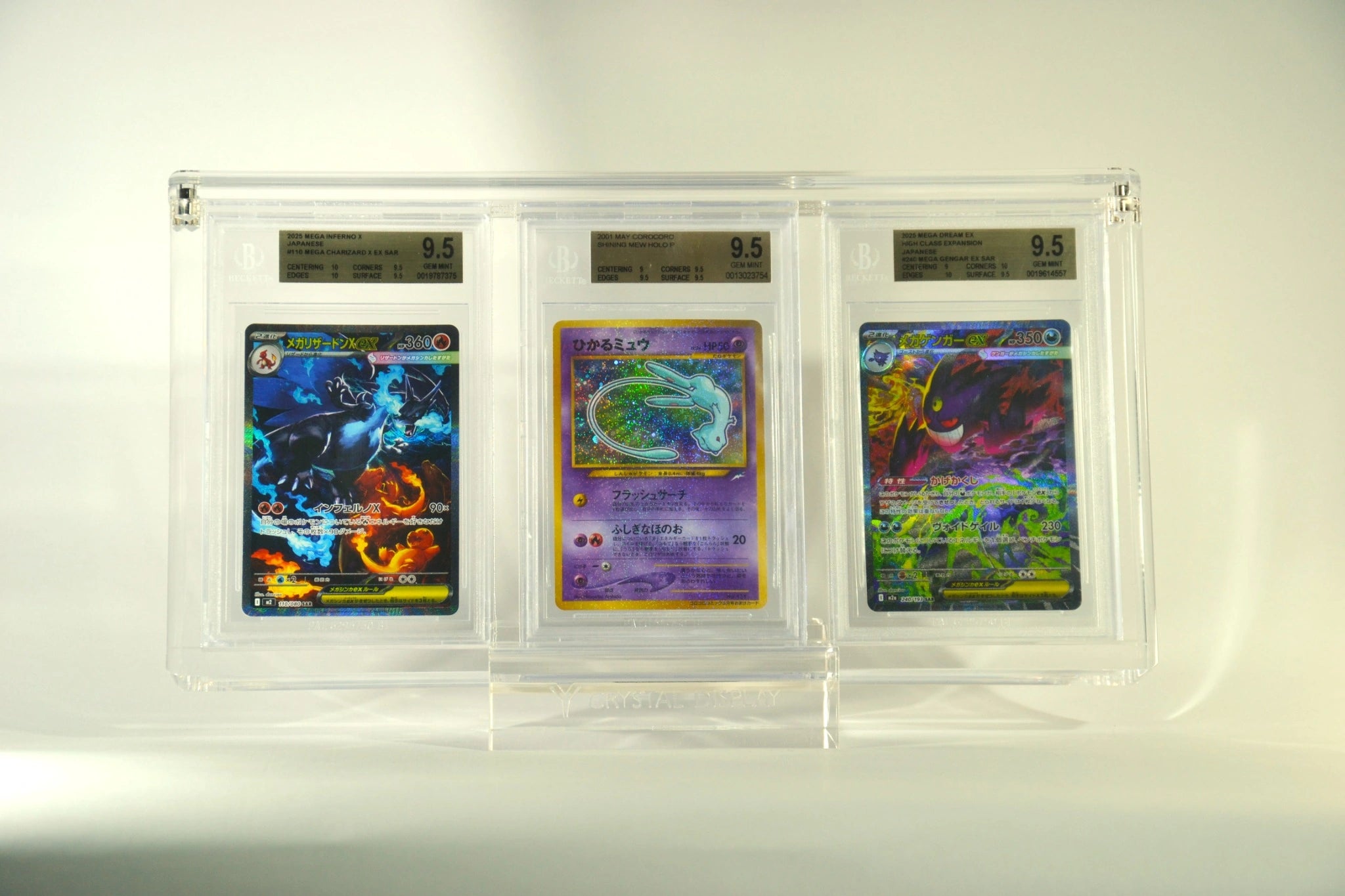TRYNYTY | Display Premium per 3 Carte Gradate  BGS