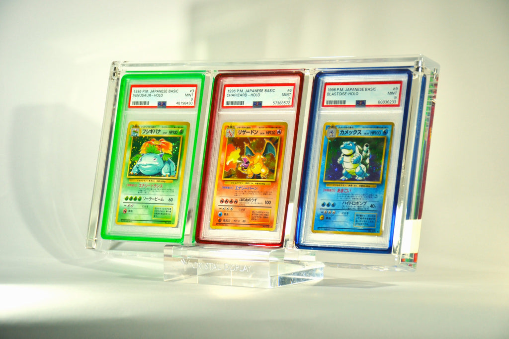 TRYNYTY BUMP | Display Premium per 3 Carte Gradate PSA | CGC | TAG | GRAAD